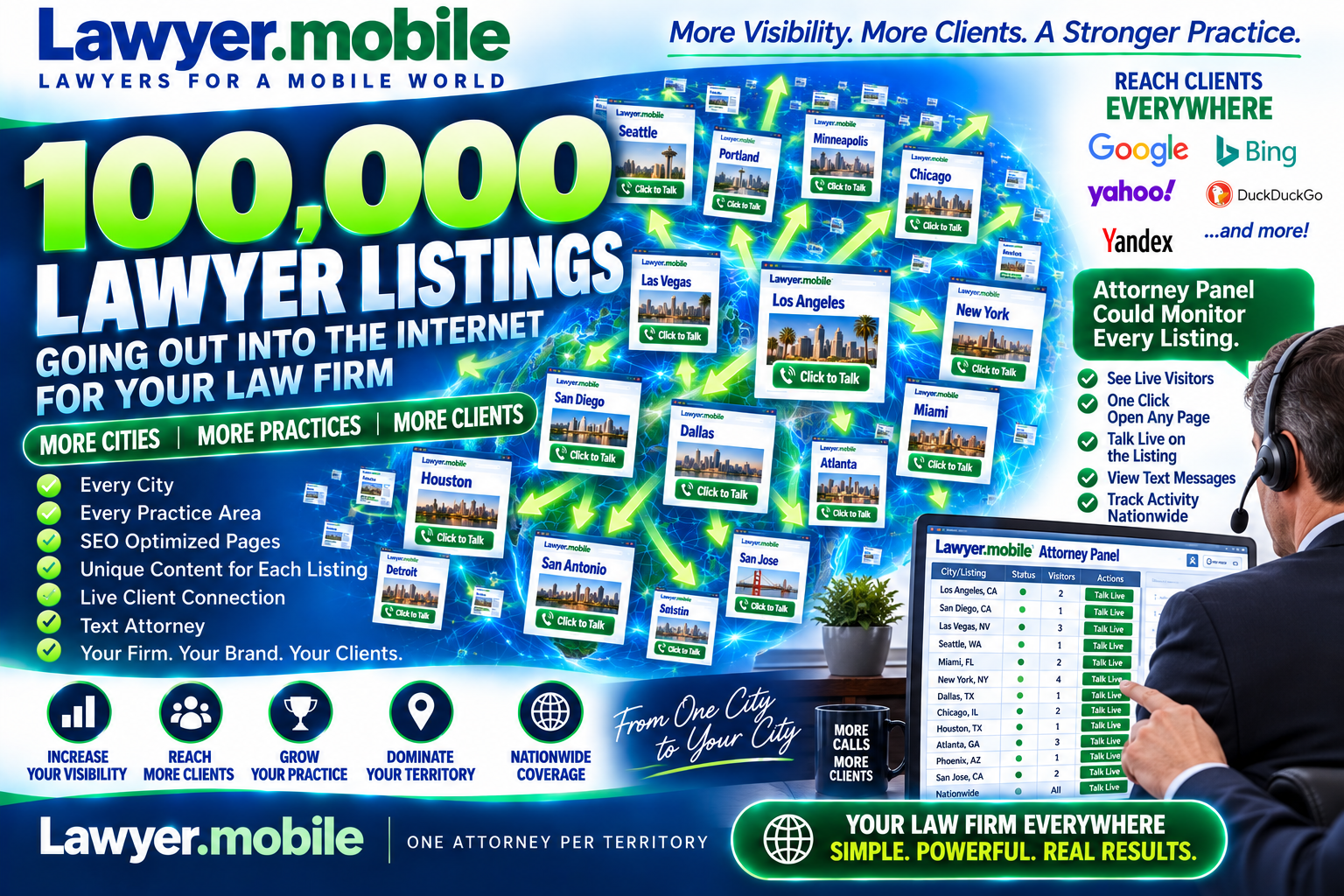 100,000 Lawyer.mobile listings going out across the internet